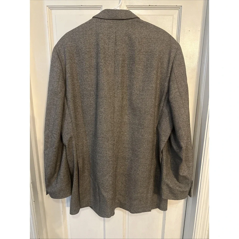 Ralph Lauren Made Expressly For Dillards Blazer Mens Size 48L 100% Wool Brown